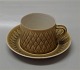 Relief  475 Cup and saucer 6 x 8 cm / 2.75" (1912) Nissen Kronjyden B&G 
Quistgaard  Stoneware
