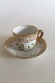 Royal Copenhagen Flora Danica Mokka Cup med underkop No 3618