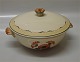 Lidded vegetable dish 14 x 27 cm Aluminia Copenhagen Calendula (Morgenfrue)  
Faience Dinnerware 
