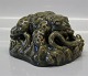 Royal Copenhagen Art Pottery
Unique toad with snake 10 x 15 cm Signed KK 1951