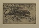 Knud Kyhn Etching: Sneaking Panther KK 1941