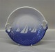 101 Dish with handle 26.5 cm (304) B&G Blue Seashell with ships (Marine)
