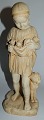 figur of girl with kittens by J. A. Jerichau for P. Ipsen, Copenhagen, 19th 
century