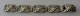 Dansk armbånd i 
sølv, o. 1930, 
med 
bladornamentik.