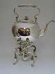 Hot water kettle and burner.
Silver (830) made by 
Samuel Prahl