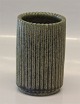 Arne Bang Riflet Grøn Vase nr 117 ca 12 cm