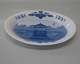 Royal Copenhagen Commemorative tray 1881-1931 50th anniversary Danish Bicykle 
Club