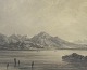 Libert, Georg 
Emil (1820 - 
1908) Danmark: 
Bjerglandskab
