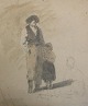 Dansk kunstner 
(19. årh.): En 
mand og en 
pige. 