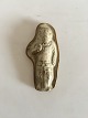 Royal Copenhagen Stentøjs Relief Figur af mand med kniv