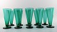 10 Josef Frank green champagne glass, Reijmyre.