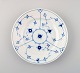 B&G, Bing & Grondahl Hotel / restaurant service, iron porcelain blue fluted 
lunch plates, number 1007.