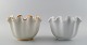 Wilhelm Kage, Gustavsberg studio hand, "Carrara" 2 ceramic vases.
