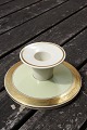 Dagmar with gold Danish porcelain, Candlesticks No 3335