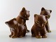 Knud Basse, Bornholm, Denmark, 4 brown bear cubs, ceramics.
