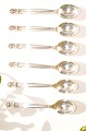 Acorn Georg Jensen silver cutlery Mocha   spoon 035