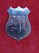 Coat shield in Danish solid silver