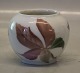 Bing & Grøndahl B&G 1442-70 Art Nouveau Vase med efterårs blad 7 x 9 cm Signeret 
G - for Fanny Gaarde ?