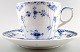 Royal Copenhagen Blue Fluted Half Lace Coffee cup and saucer.
Number 703.