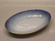 B&G Blue tone - seashell tableware with gold 038 Oval cake dish 17.5 cm (349)