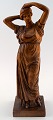 Unknown artist, art deco female figure in wood.
