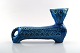 Mid Century Modern Bitossi Rimini Blu Cat Figurine Designed By Aldo Londi.