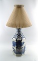 Bjorn Wiinblad, b. Copenhagen 1918, d. 2006.
A large table lamp in earthenware, modeled in angular form.