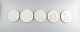 5 biscuit plaques / plaques after Thorvaldsen, Royal Copenhagen and one B&G 
(Bing & Grondahl).