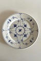 Royal Copenhagen Musselmalet Riflet  Frokosttallerken, Tyk Kant No 329