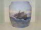 Royal Copenhagen
Large vase / flowerpot with sailboat from 
1923-1928