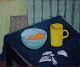 Modernist still life, oil on canvas. Mid 20 c.
