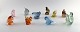 Paul Hoff for Svenskt glass, 10 birds in art glass. WWF.
