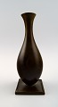 GAB (Guldsmedsaktiebolaget) Swedish Art deco vase, bronze. 1930 / 40s.
