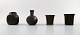 4 Beakers / vases, designed by Just Andersen.
