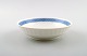 Royal Copenhagen bowl, Blue Fan. Designed by Arnold Krog in 1909. White 
porcelain frame with light blue edge.
