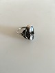 Georg Jensen Sterling Sølv Ring med Månesten No 48