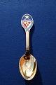 Michelsen/Georg Jensen X-mas spoon 2003 of gilt sterling silver