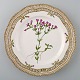 Royal Copenhagen Flora Danica plate with pierced rim, 20/3533.
