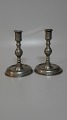 Pair of tin candles "Næstvedform"