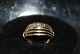 Gold ring with diamonds, 14 carats
Size: 47
