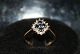 Guldring med Safir og Brillianter, 9 karat
Størrelse: 54