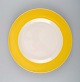 5 dinner plates, Susanne Yellow Confetti Royal Copenhagen / Aluminia.
