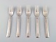 Georg Jensen Sterling Silver Block / Acadia.
5 dinner forks.