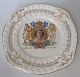 Frokost 
tallerkener, 
Dronning 
Elisabeth's 
kroning, den 
...