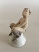 Royal Copenhagen Figurine af Faun på Klokke No 1208