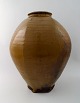 Gutte Eriksen, own workshop, large hexagonal ceramic floor vase of very high 
quality.