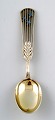 A. Michelsen Christmas spoon 1937. Gold Plated Sterling Silver with enamel.