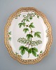 Royal Copenhagen Flora Danica pierced platter # 20/3537.