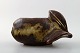 Axel Salto: Small fruit-shaped stoneware bowl, decorated with sung glaze.