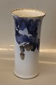 Royal Copenhagen 1793-887 RC Vase Oak leaves with Acorn and gold decoration 24 
cm Signed J. H. B.